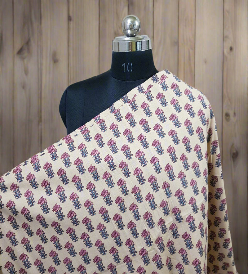 Handblock Print Cotton Fabric - Rs.295 Per Meter