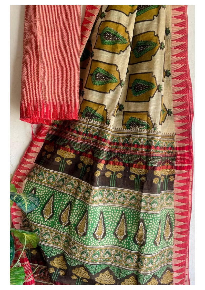 Ajrakh CottonSilk sarees