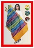 Ikkat Handloom Pochampally Cotton Dupatta