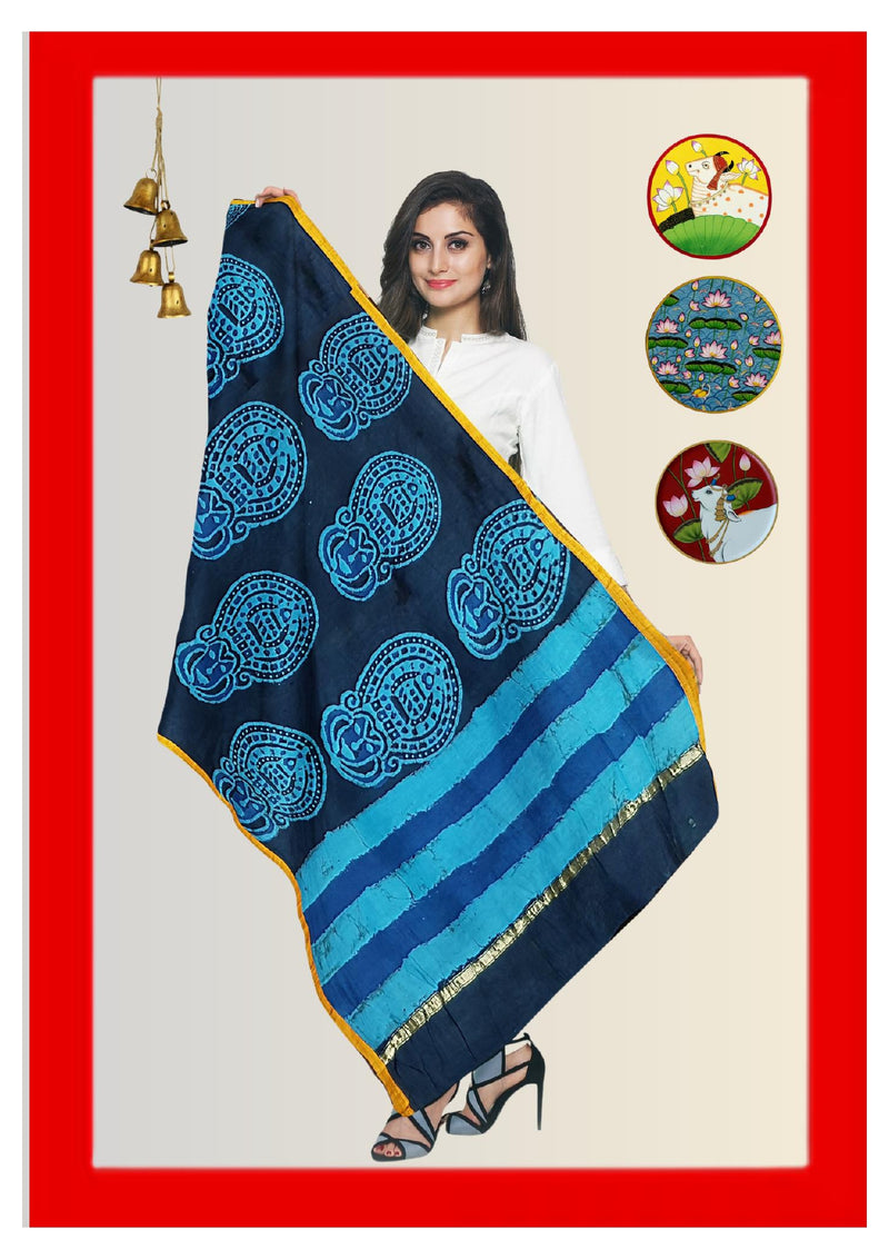 Chanderi Dupatta Handcrafted
