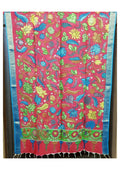 Pen Kalamkari Dupatta - Handcrafted