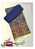 Kota Cotton Kalamkari Sarees with Zari Border