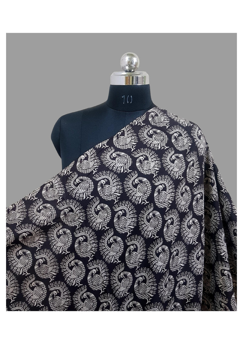 Kalamkari Silk Fabric - Handcrafted