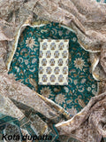 Pure Cotton Dress Material - with Pure Kota Cotton Dupatta - Block Print
