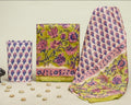 Bagru Print Chanderi Silk Designer Dress Material - Handcrafted