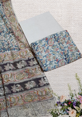 Kalamkari Block Print Dress Material – Natural Colors