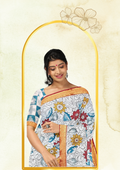 Kalamkari Silk Saree - Handcrafted