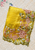 Premium Crush Silk Embroidery Saree