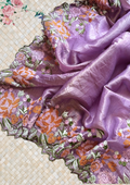 Premium Crush Silk Embroidery Saree