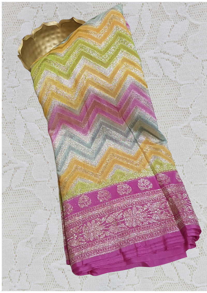 Rangkat Banarasee Georgette saree