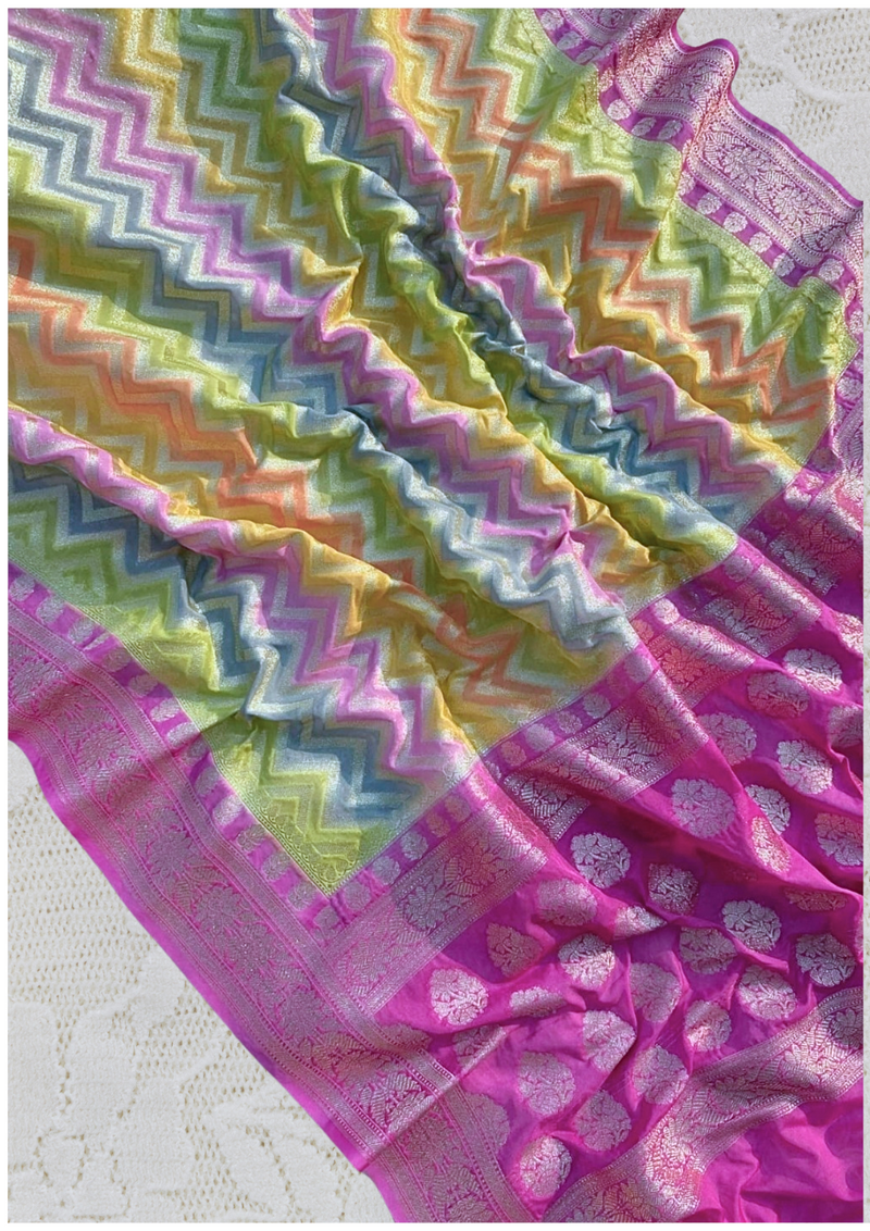 Rangkat Banarasee Georgette saree