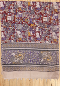 Cotton Dupatta Kalamkari - Handmade