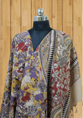 Cotton Dupatta Kalamkari - Handmade