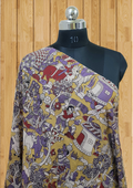 Cotton Dupatta Kalamkari - Handmade