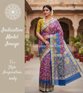 Pure Banarasi Premium Fine Silk Pen Kalamkari Saree