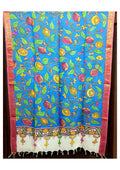 Pen Kalamkari Dupatta - Handcrafted