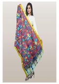 Pen Kalamkari Dupatta - Handcrafted