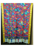 Pen Kalamkari Dupatta - Handcrafted