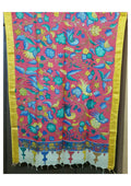 Pen Kalamkari Dupatta - Handcrafted