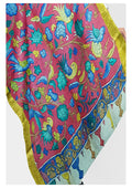 Pen Kalamkari Dupatta - Handcrafted
