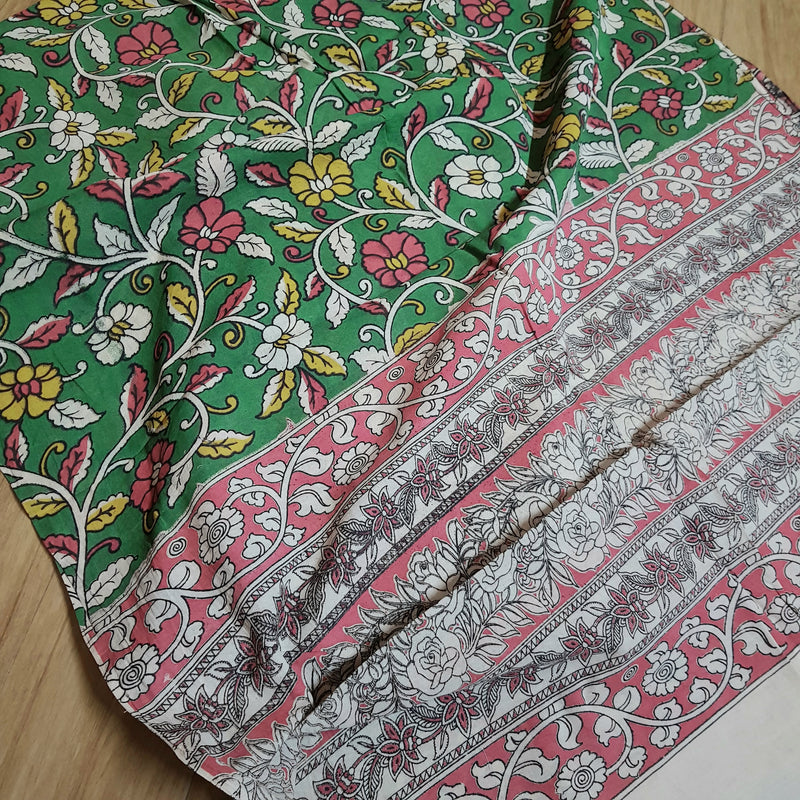 Kalamkari 2 pc set - Cotton Top & Cotton Dupatta